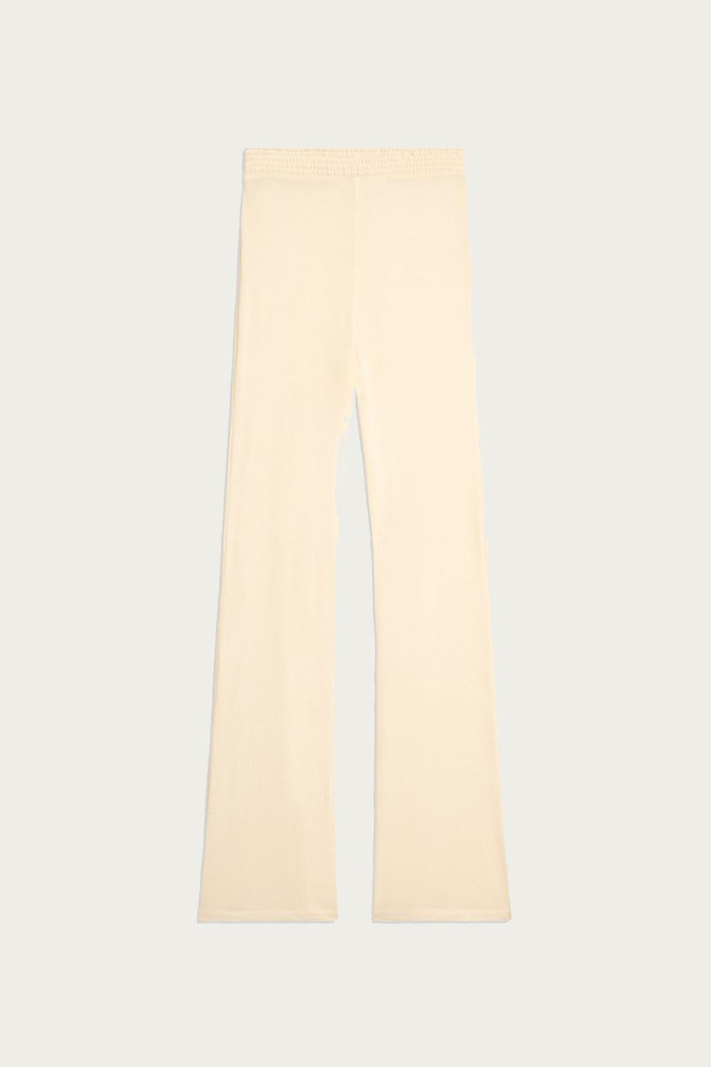SMOCKED FLARE PANTS