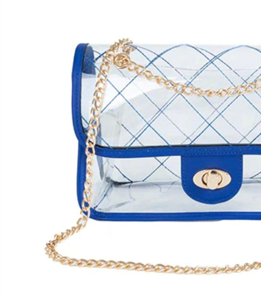 Bella Chic - Women's Quilted Clear Pvc Bag