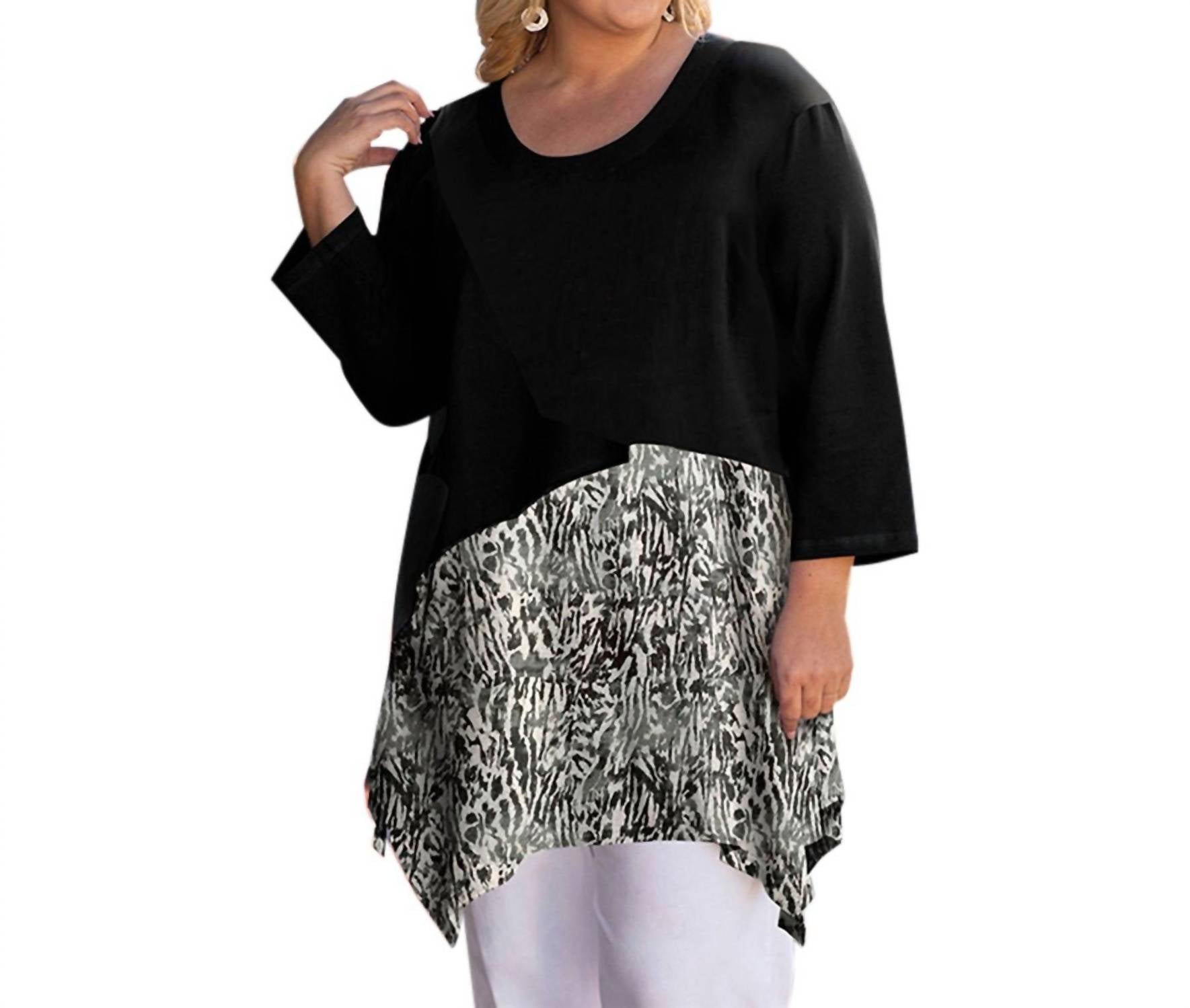 On The Plus Side - Printed Caiden Tunic - Plus