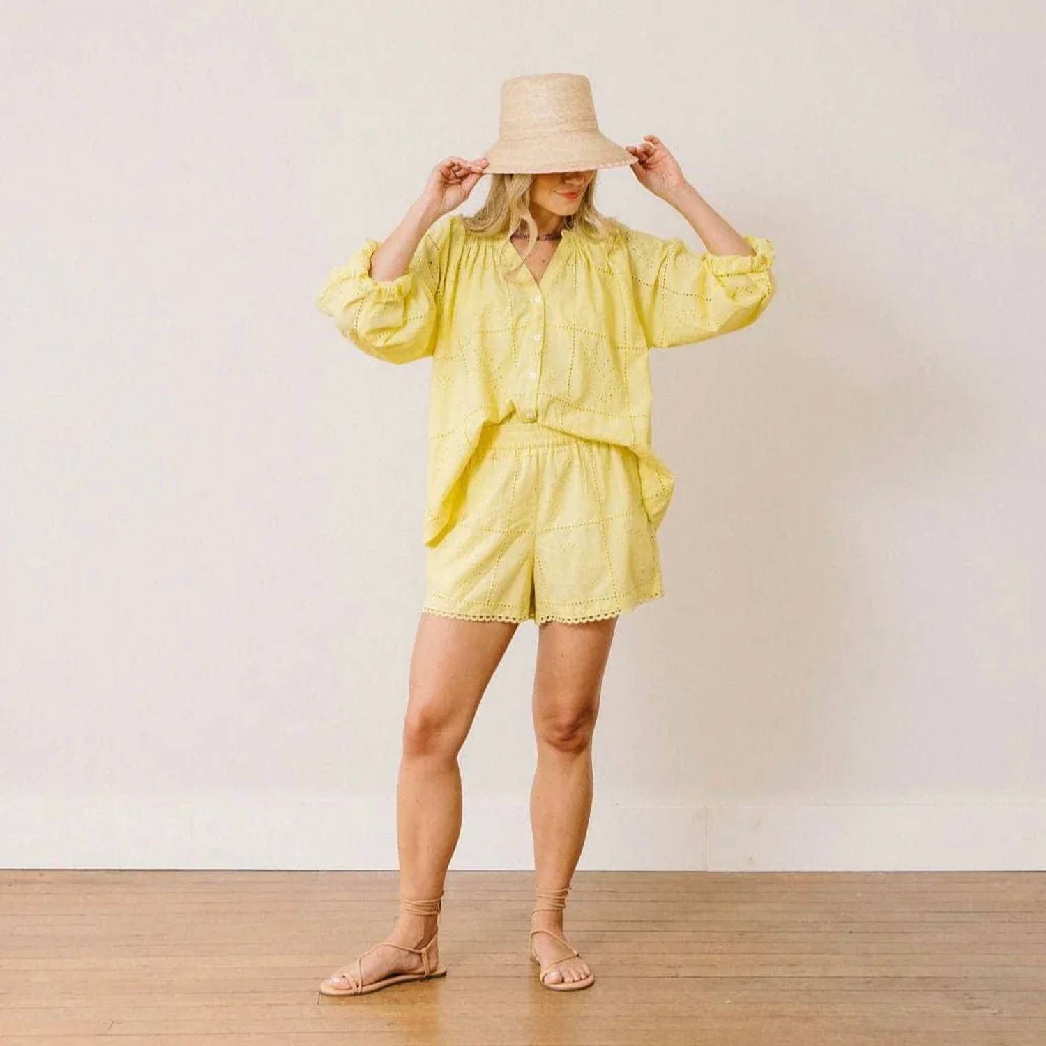 Sunshine Tienda - Lucia Long Blouson Sleeves Top