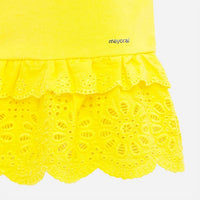 Mayoral - Girls' Short Sleeve Eyelet Floral Tee