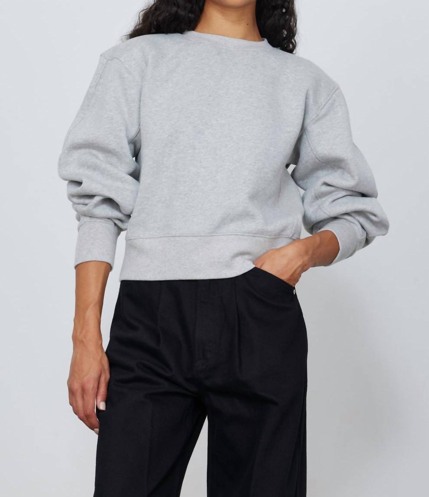Ruadh Jura Crewneck Sweatshirt in heather grey - women's top