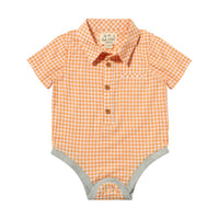 Me & Henry - Boy's Helford Woven Onesie