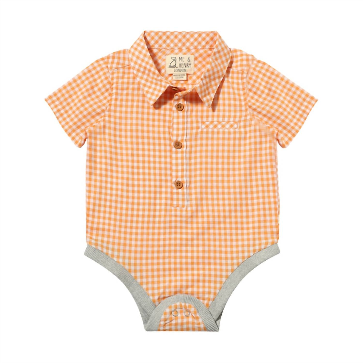 Me & Henry - Boy's Helford Woven Onesie
