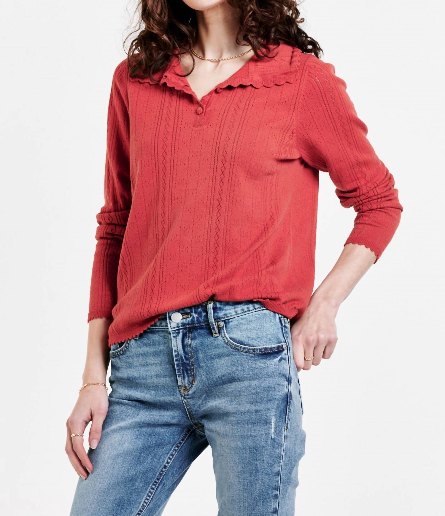Dear John Denim - Elizabeth Pointelle Knit Sweater