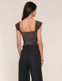 heartloom Lumi Tank Top in black - women's tank top - alternate view