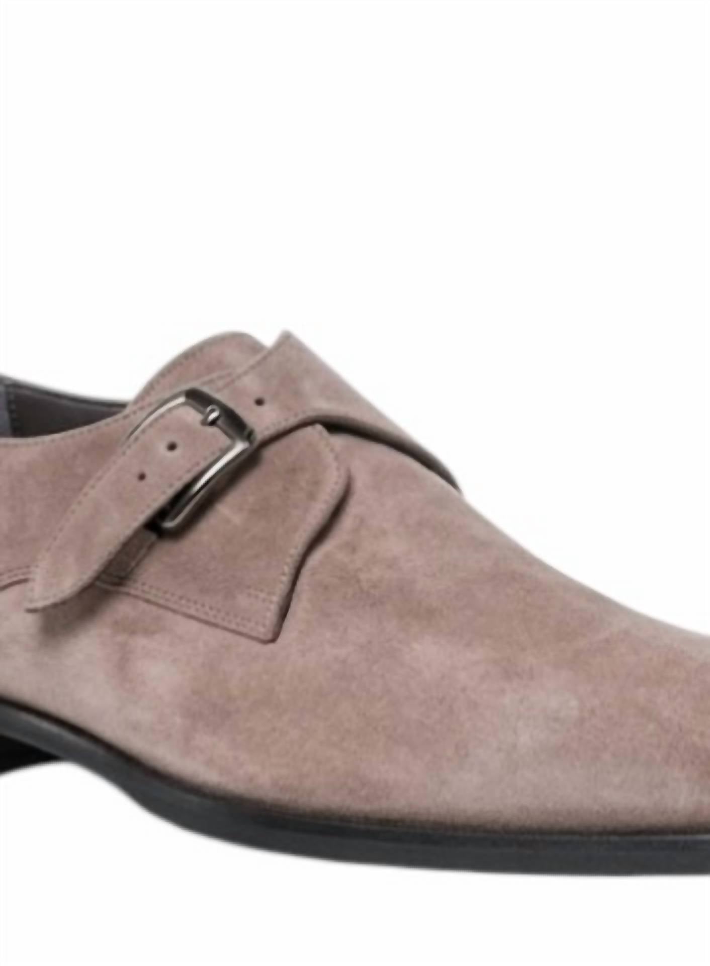 Scarpe di Bianco Men's Parma Suede Oxfords in antilope - men's shoe - detail view