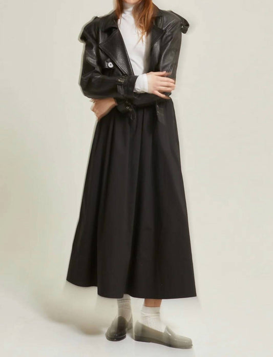 Asher - Kate Poplin Maxi Skirt