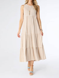 Coco + Carmen - Janie Striped Tiered Maxi Dress