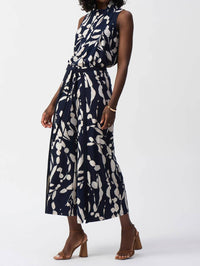 Joseph Ribkoff - Floral Wrap Front Cropped Pants