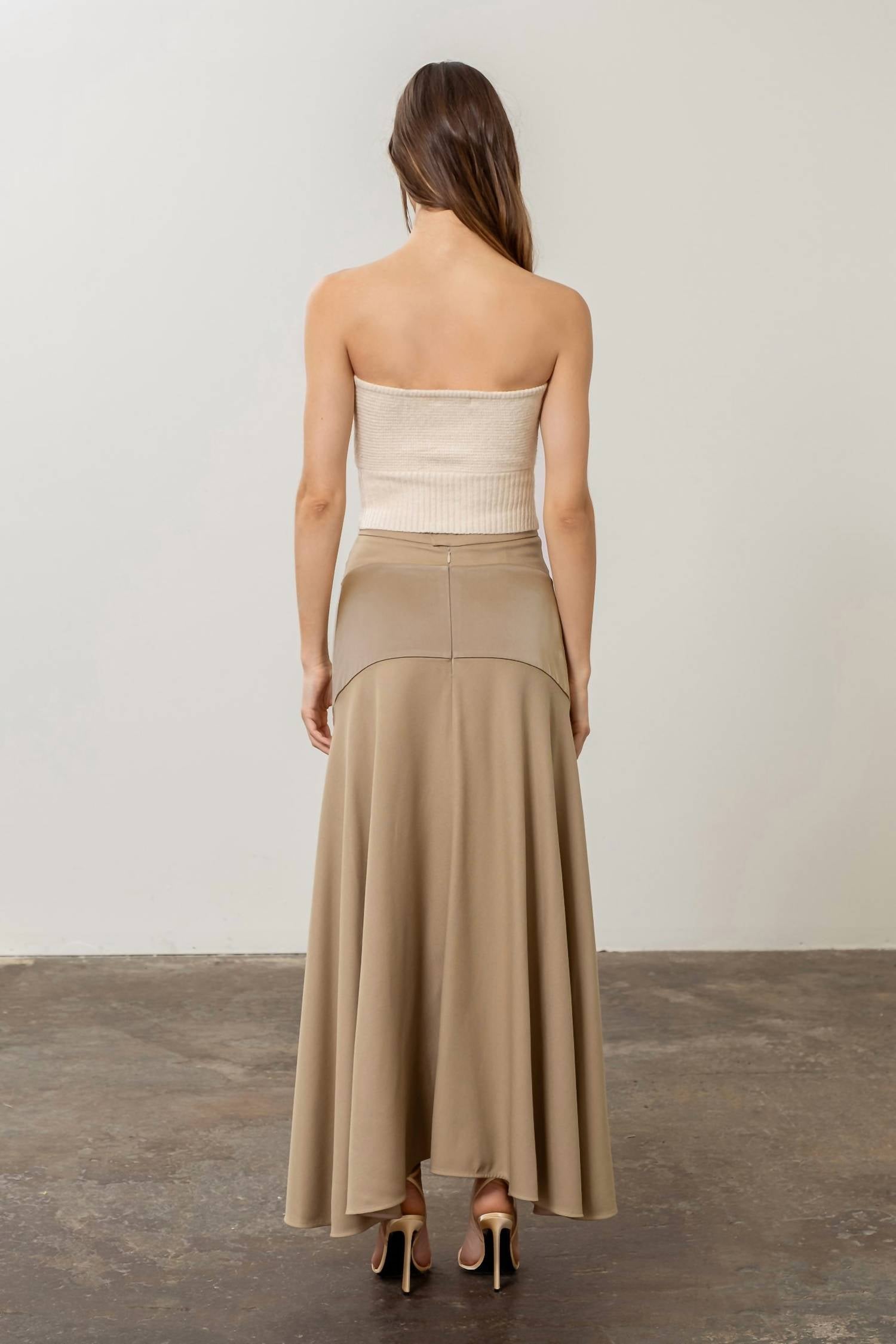 Moon River - Valerie Strapless Knit Top