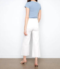 Charlie B - Cropped Flare Twill Pants