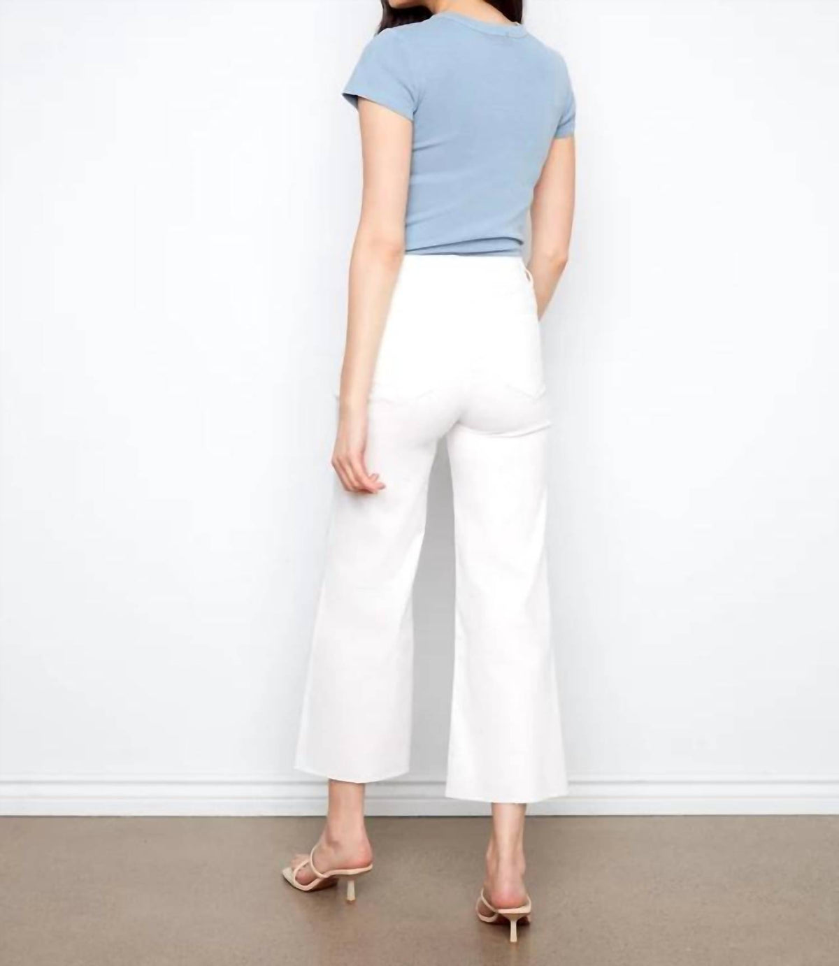 Charlie B - Cropped Flare Twill Pants