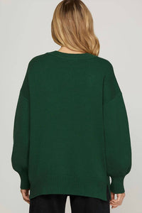 She + Sky - Long Sleeve Sequin Sweater