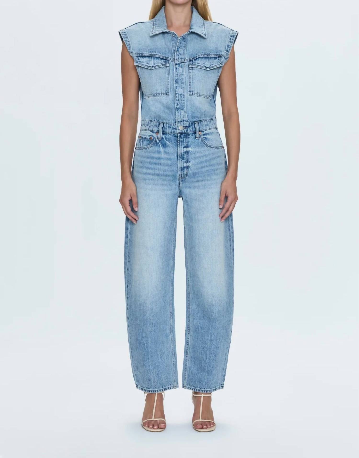 Pistola - Ace Sleeveless Barrel Leg Jumpsuit