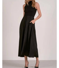 Elan - Maci Mock Neck Maxi Dress
