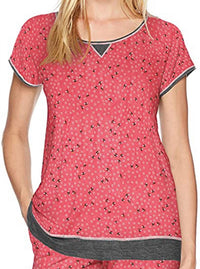 Layla - Women's Scoop Neck Printed Pajama Top