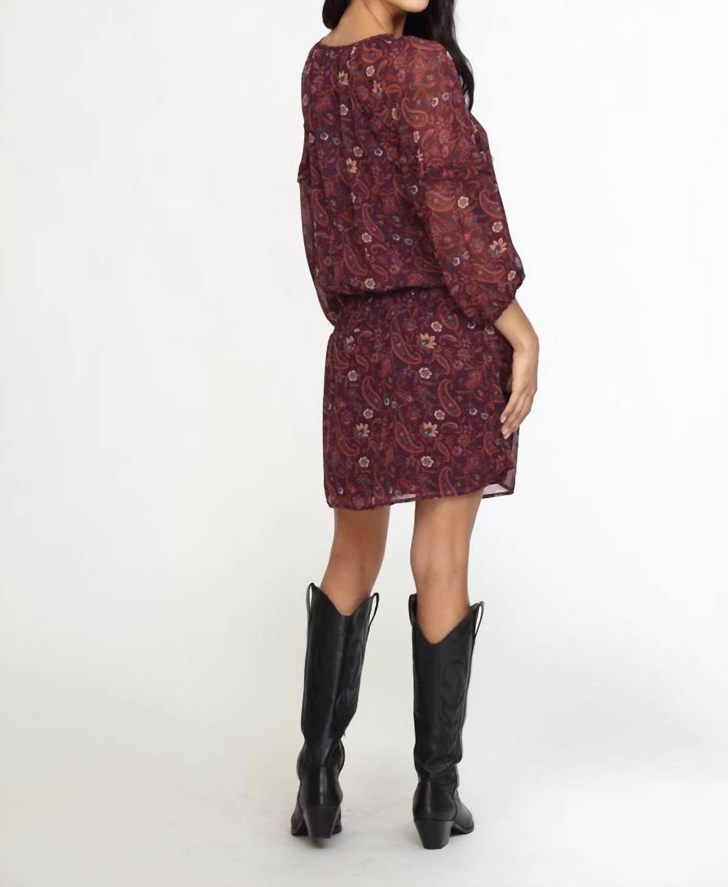 CHIFFON RUFFLE DRESS