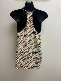 Veronica M Women's Annibel Racer Cami Printed Top in animal print - women's tank top - detail view