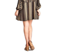 Velzera - Bohemian Keyhole Mini Dress