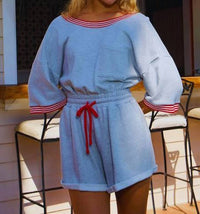 Bucketlist - French Terry Coloared Loose Fit Romper