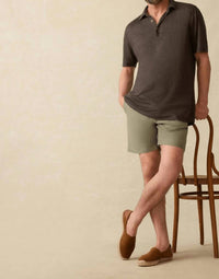 Faherty - Short Sleeve Linen Polo Shirt