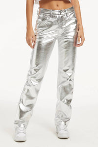 Good American - Good Icon Metallic Faux Leather Pants