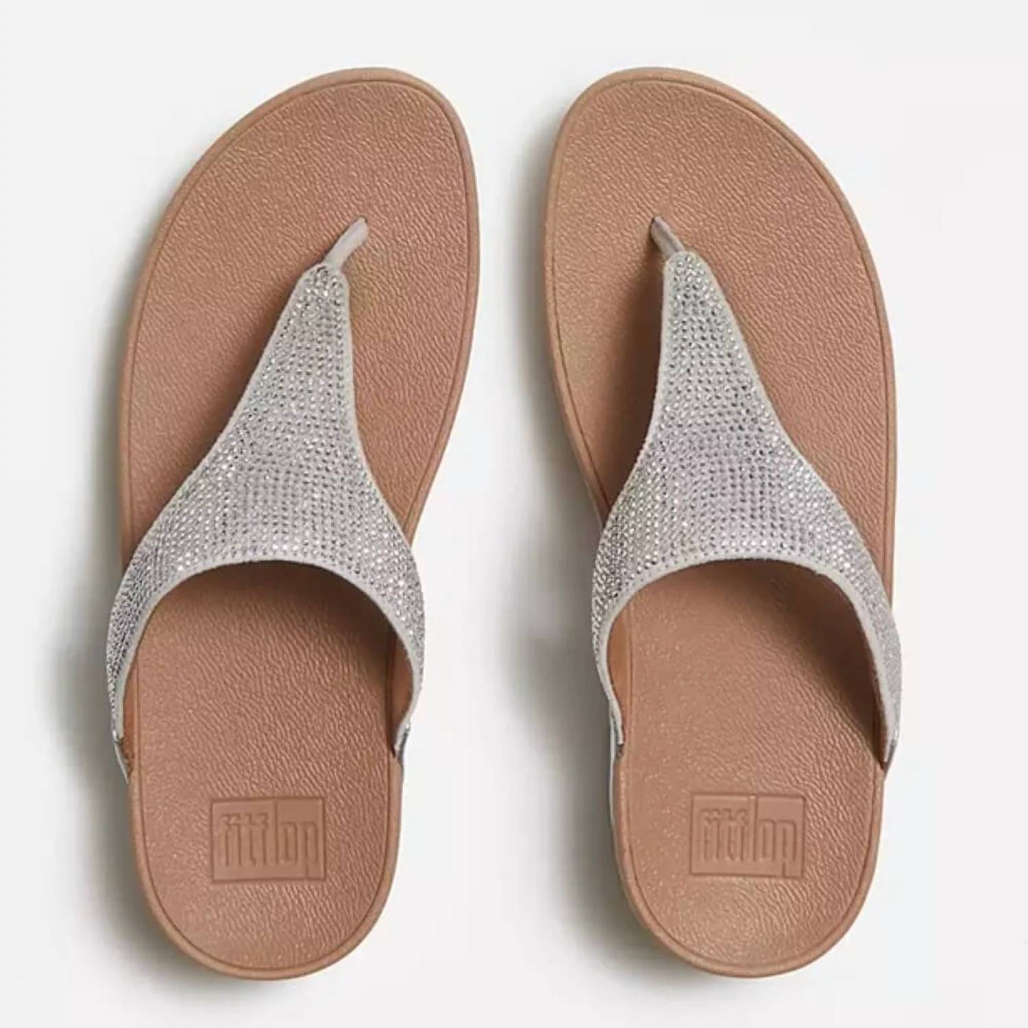 Fitflop - Women's Lulu Crystal Embellished Toe Post Sandal