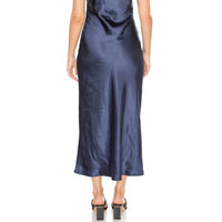 LINDA SATIN COWL NECK SLIP MAXI DRESS