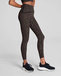 Spanx Booty Boost Printed Leggings in leopard - women's pants - detail view