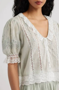 Loveshackfancy - Maurelle Cotton Lace Blouse