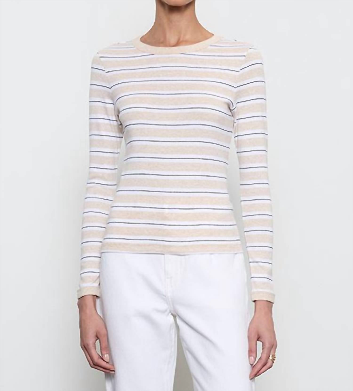 Enza Costa - Cotton Stripe Classic Long Sleeve Tee
