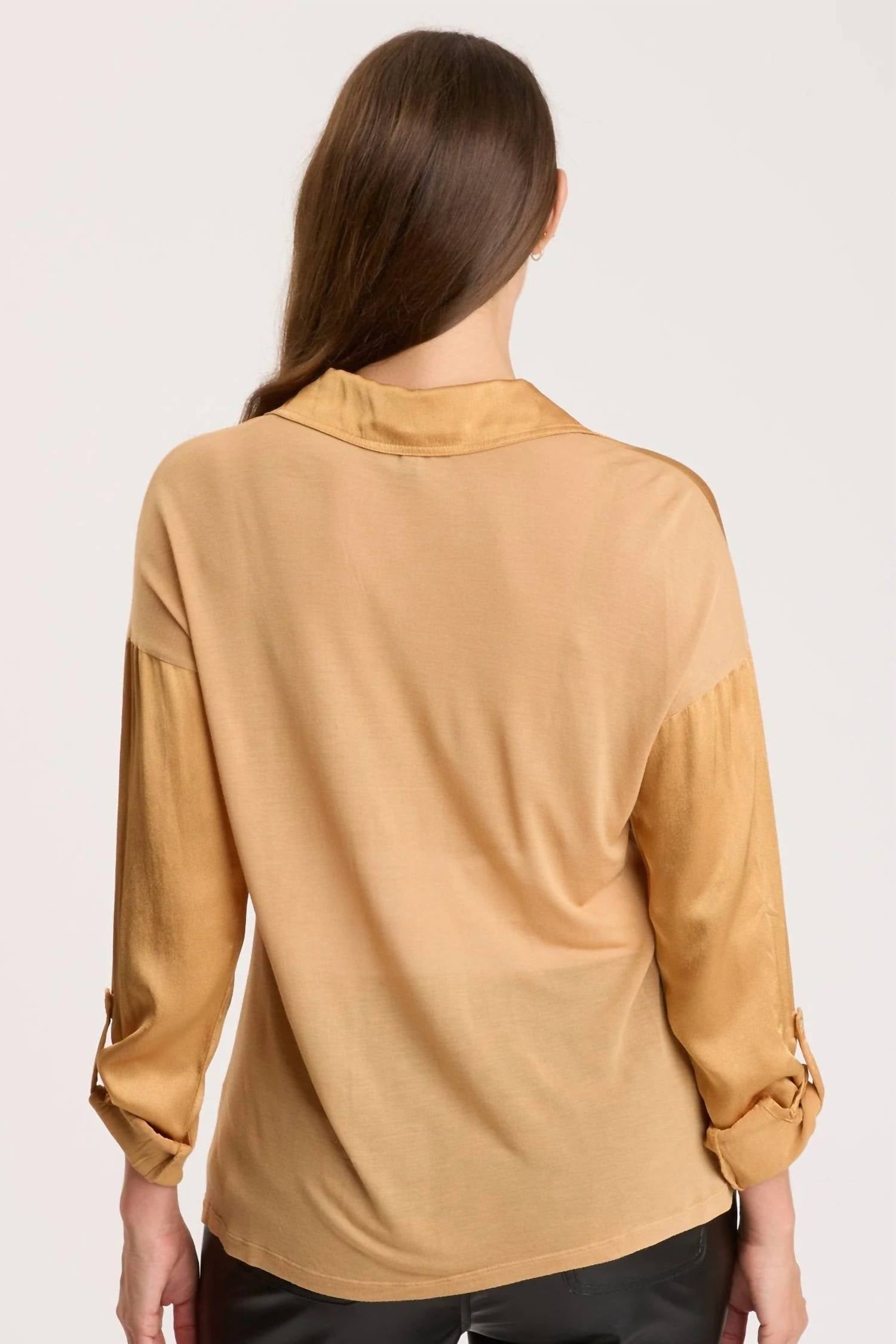 Xcvi - Cuffed Sleeve Button Up Shirt