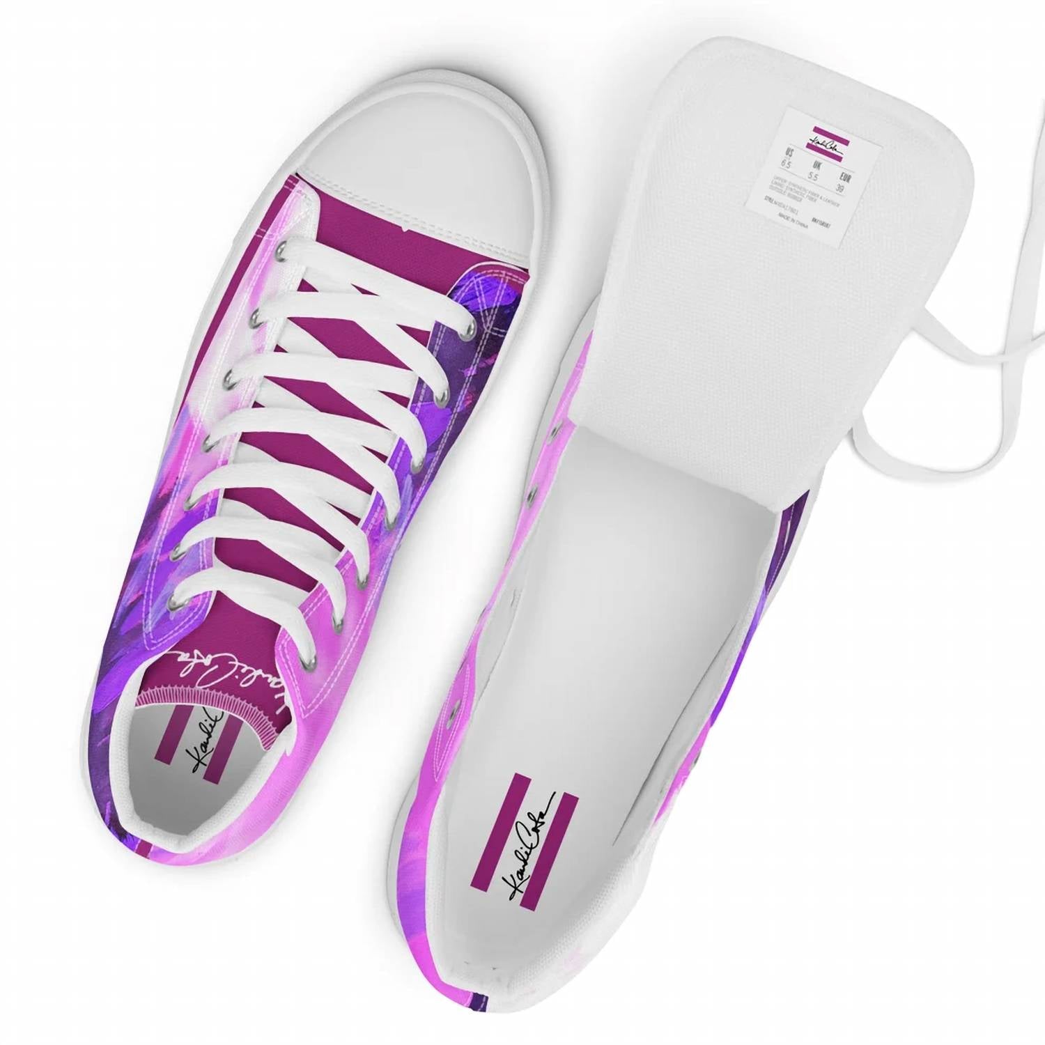 Kandi Cota - Women's High Top Canvas Shoe
