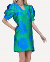 Jade - V-NECK PUFF SLEEVE DRESS
