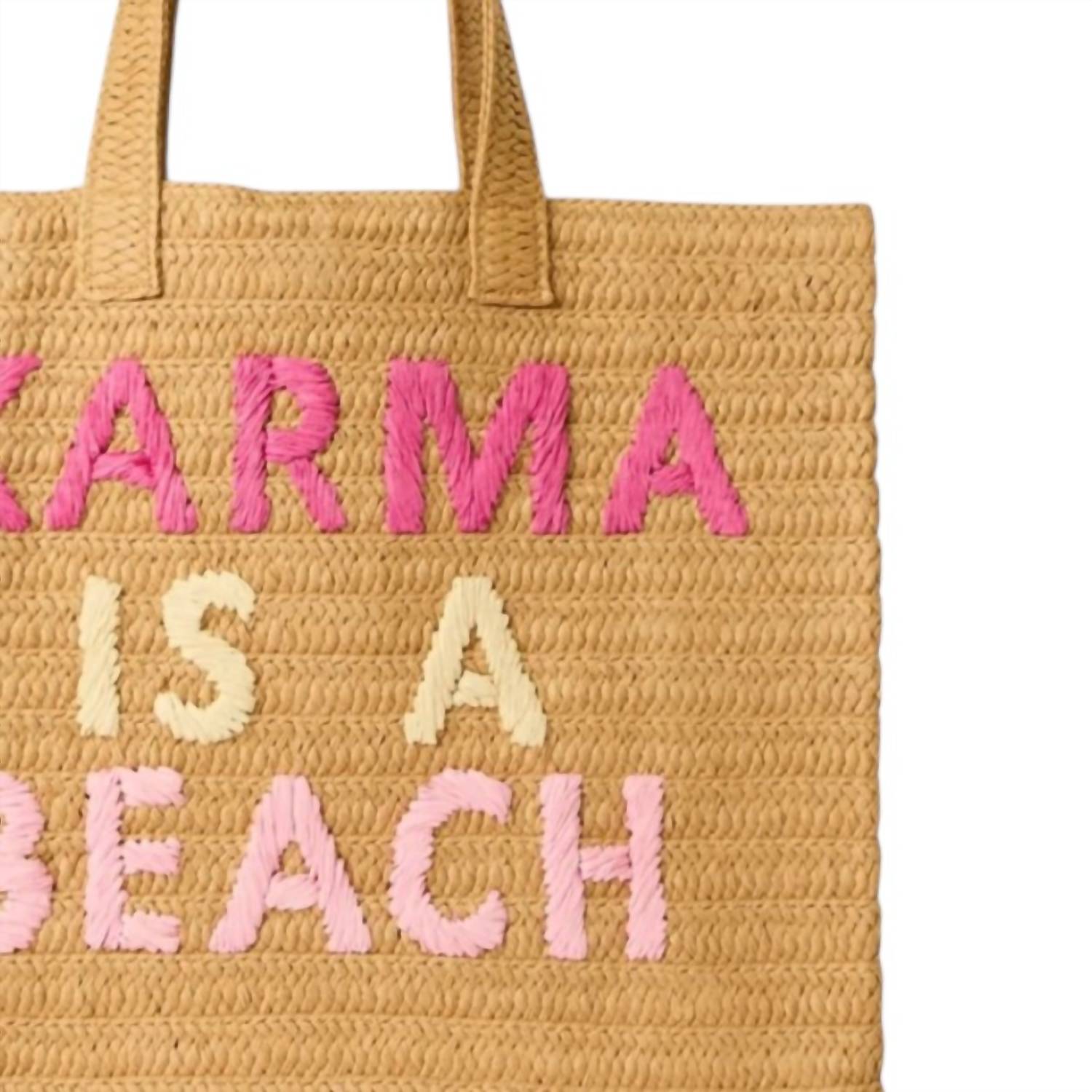 Btb Los Angeles - Women's Karma Is A Beach Tote