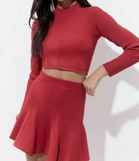 Adelyn Rae - Carrie High Neck Knit Top