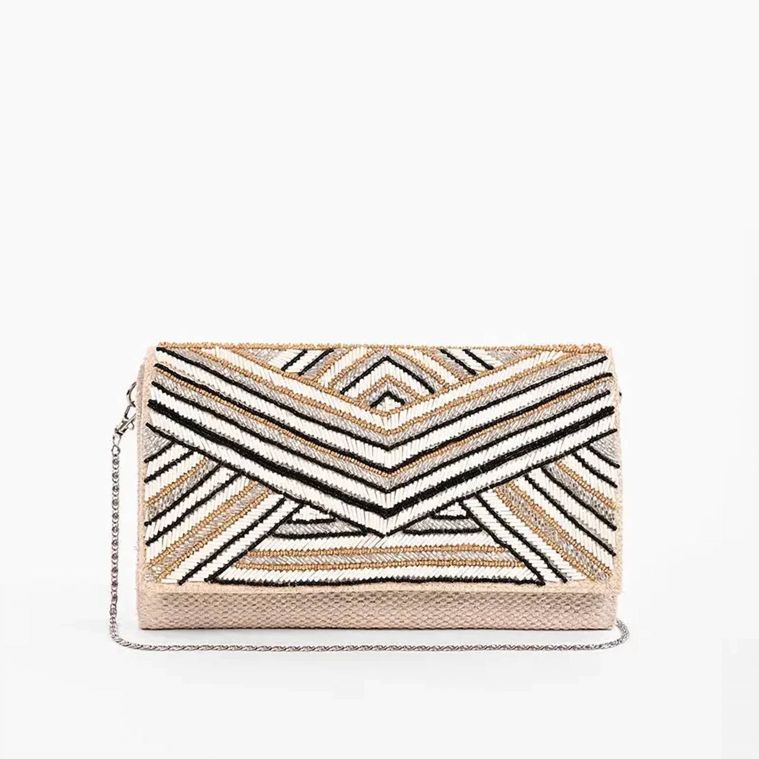 America & Beyond - Women's Hand Beaded Clutch