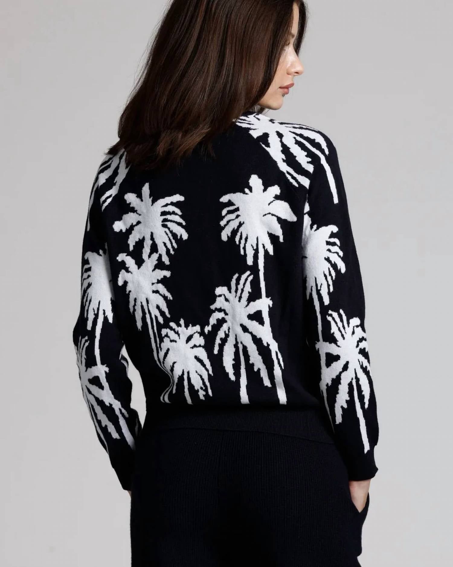 Minnie Rose - Palm Tree Reversible Crew Top