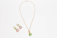 Avenue Chic - Women's Tiny Orchid Drop Pendant Necklace