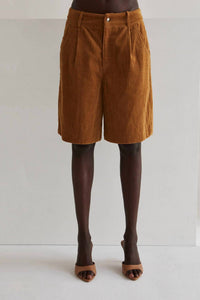 CRESCENT Corduroy Bermuda Shorts in myrtle - women's shorts