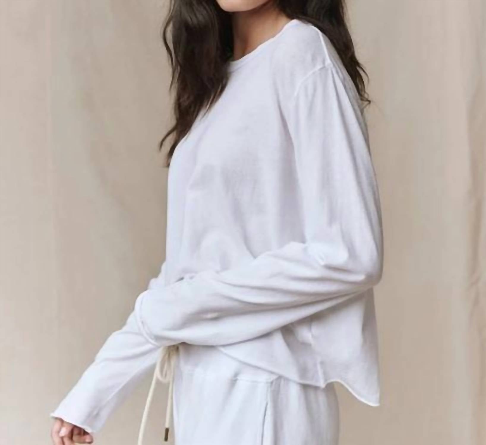 The Great. - Long Sleeve Crop Tee