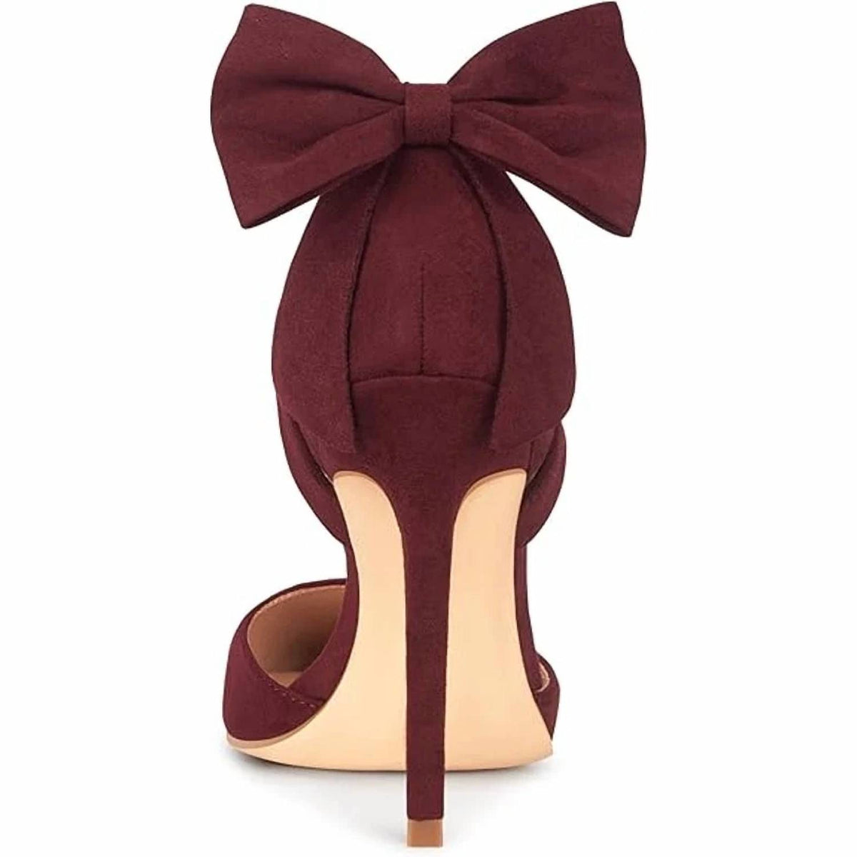 Carcuume - Women's Bow Closed Toe Heel Shoes