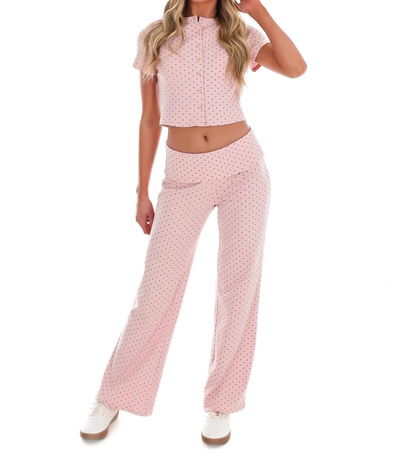 Le Lis - Women's Made For You Polka Dot Two Piece Set