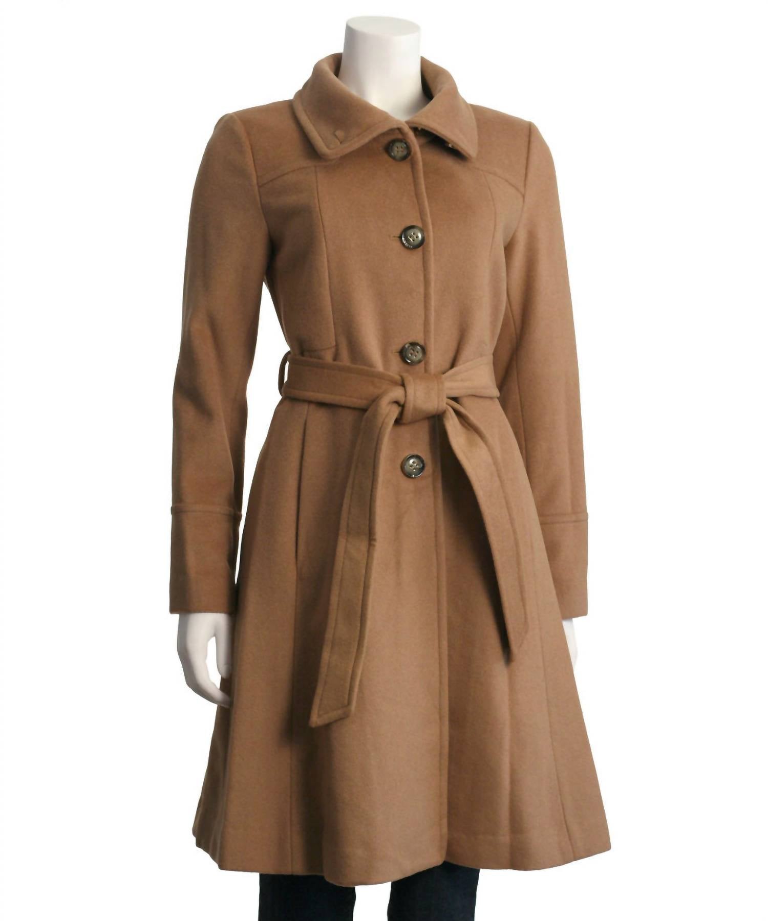 Eliza J - Women's Luxe Wool Blend A-line Coat