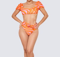 Gigizara - Sun Sculpt High Waist Bikini Bottom Tie-Side Sculpt & Flatter