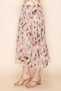 White Birch - High Waisted Printed Skirt