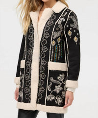 Johnny Was - CHEYENNE LORI FAUX SUEDE SHERPA JACKET