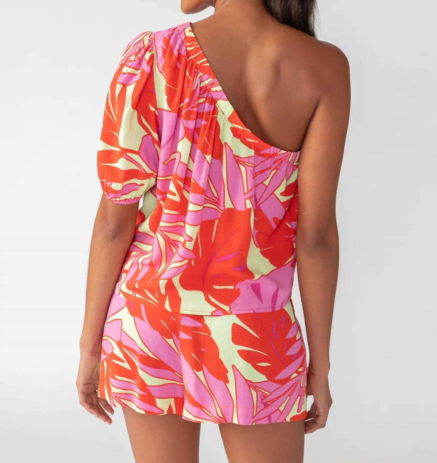 Sanctuary - Elastic Waist One Shoulder Top