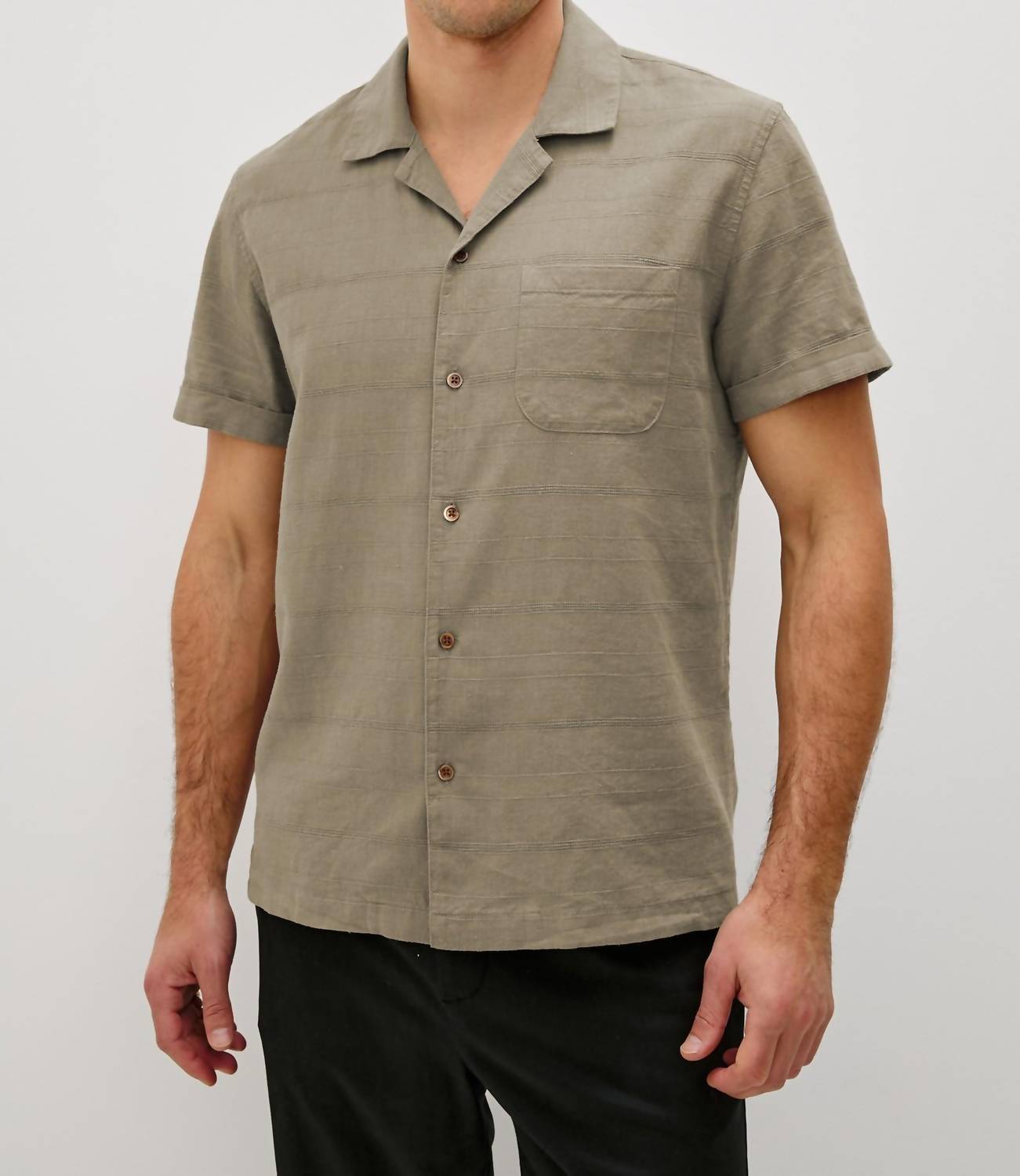 Rails Davis Short Sleeve Shirt in crater - men's t-shirt